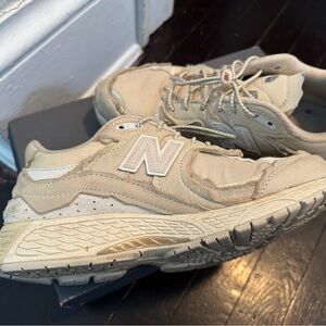 New Balance Cream Athletic Shoes